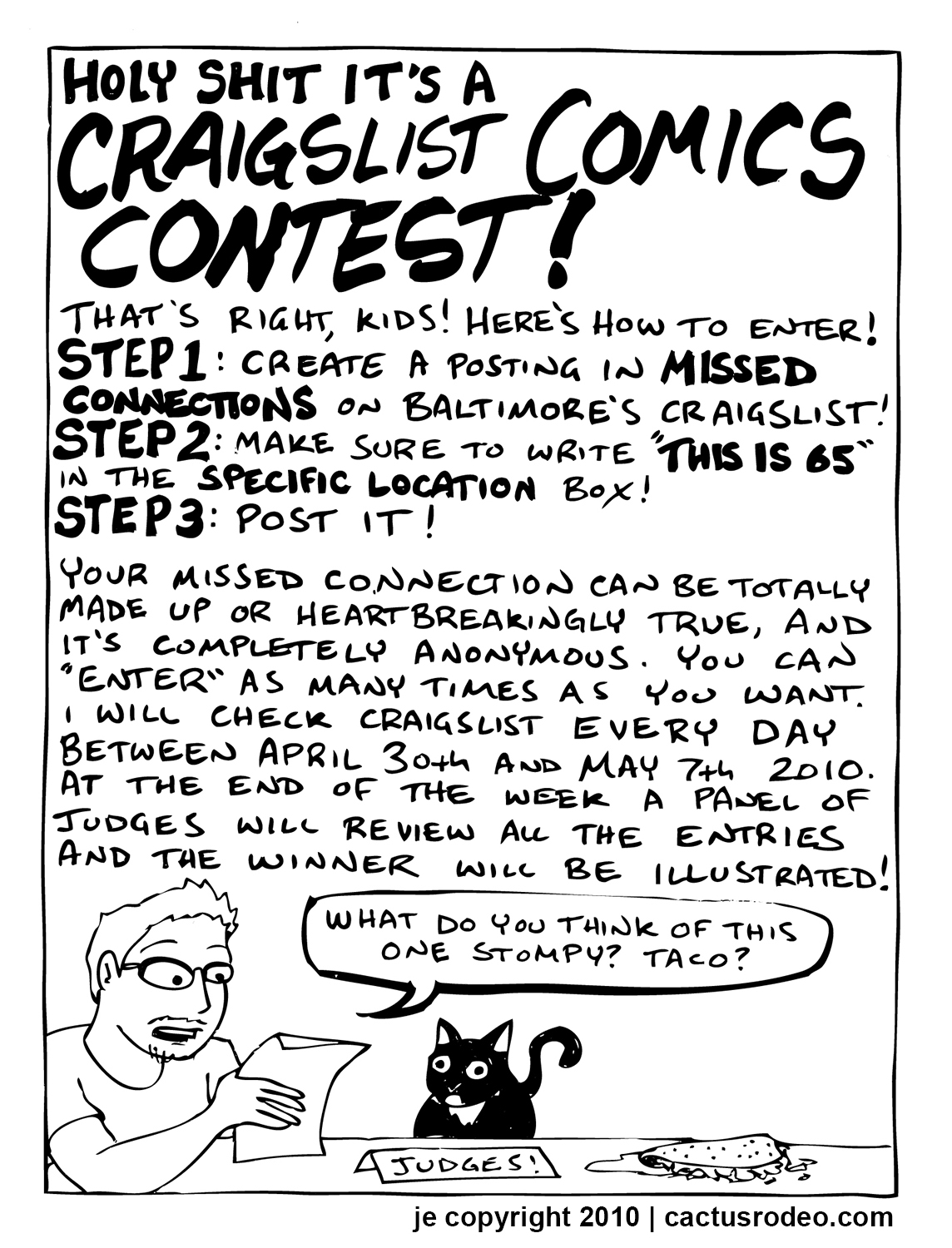 Craigslist Comics Contest